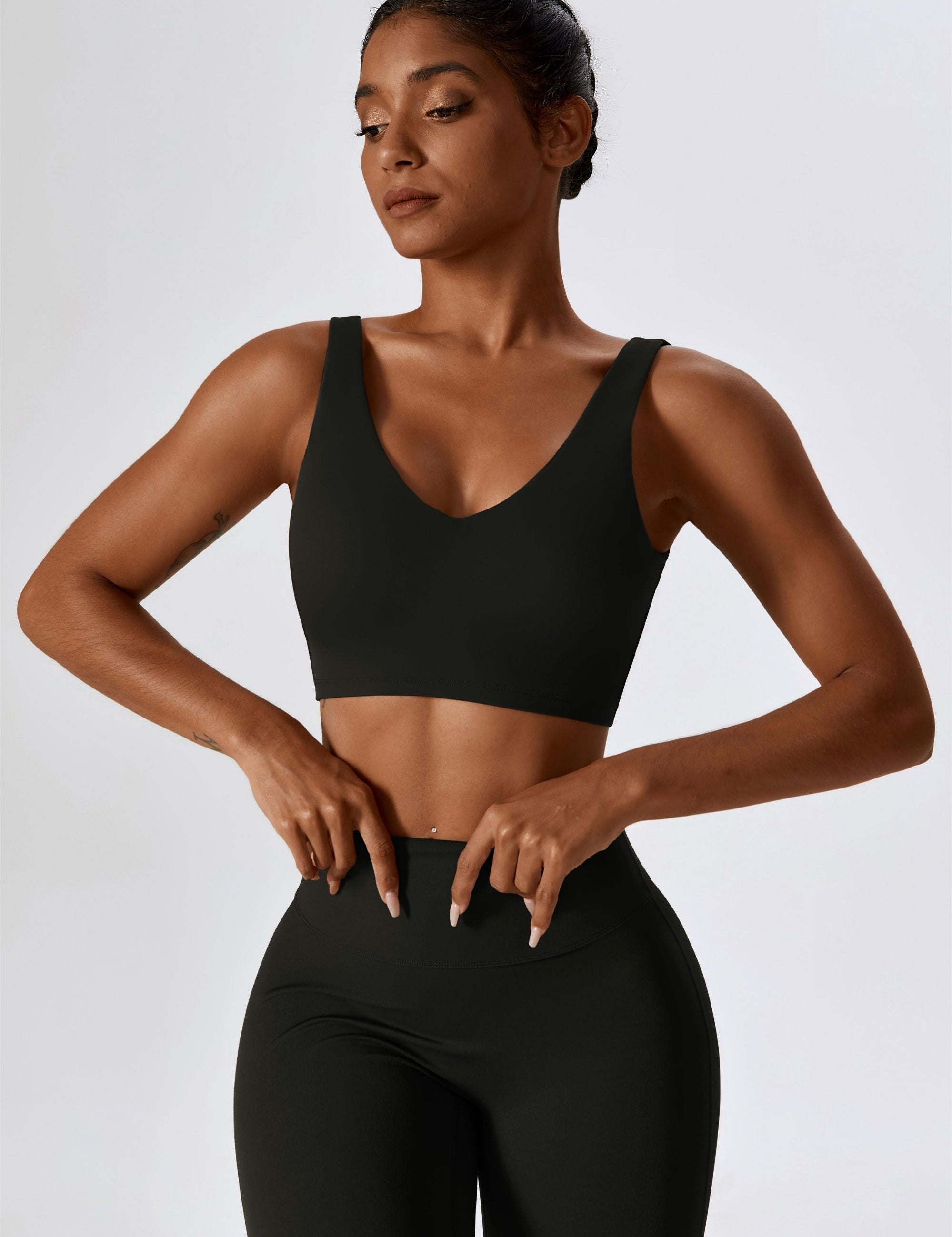 Deep Plunge Backless Tank Top by bornfocus