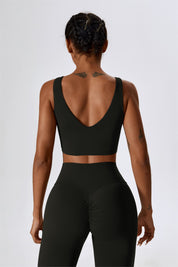 Deep Plunge Backless Tank Top by bornfocus