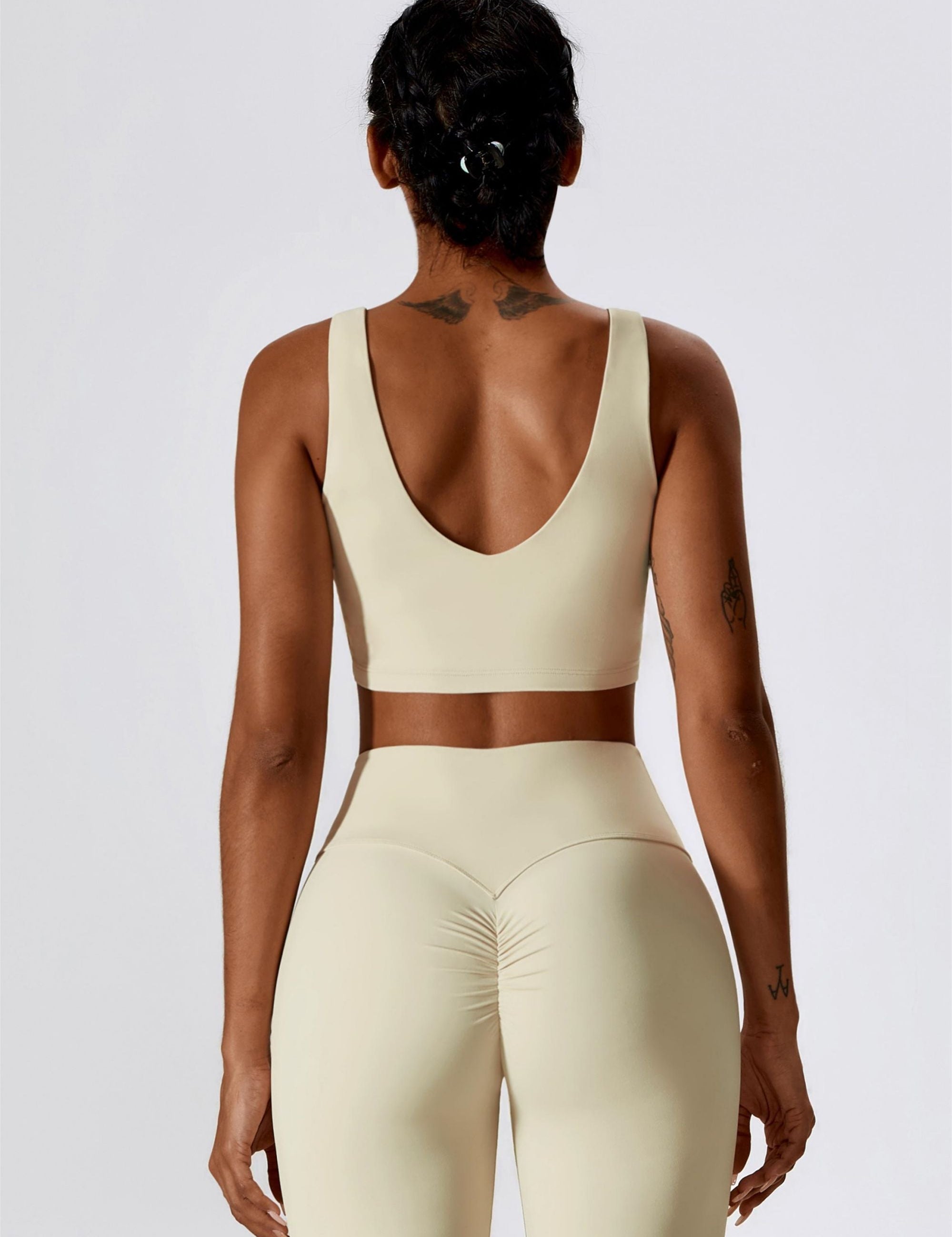 Deep Plunge Backless Tank Top by bornfocus