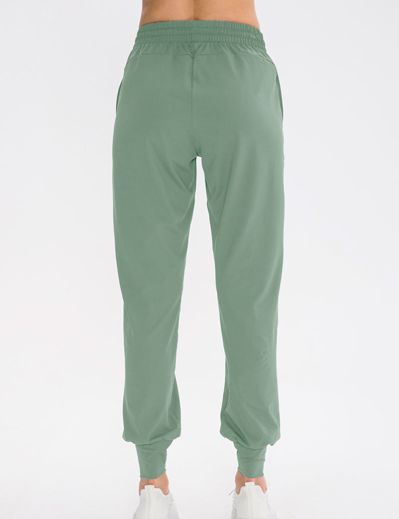 Tapered Jogger Pant with Drawstring by bornfocus