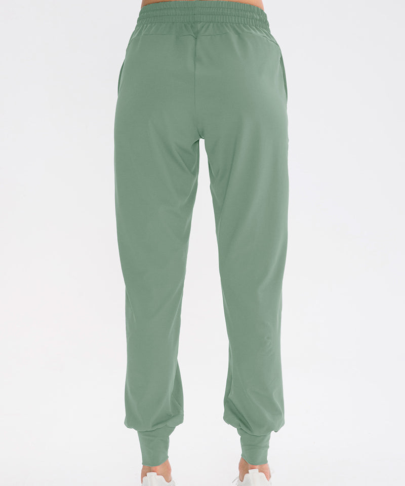 Tapered Jogger Pant with Drawstring by bornfocus