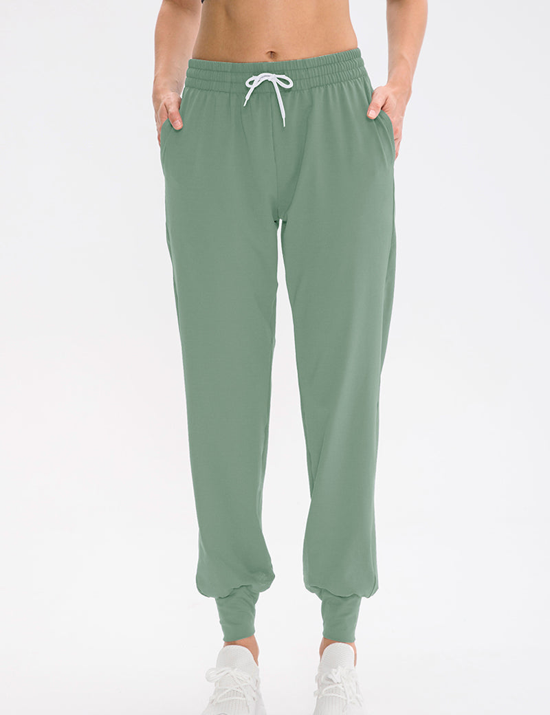 Tapered Jogger Pant with Drawstring by bornfocus