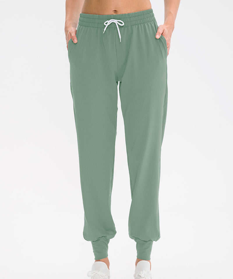 Tapered Jogger Pant with Drawstring by bornfocus