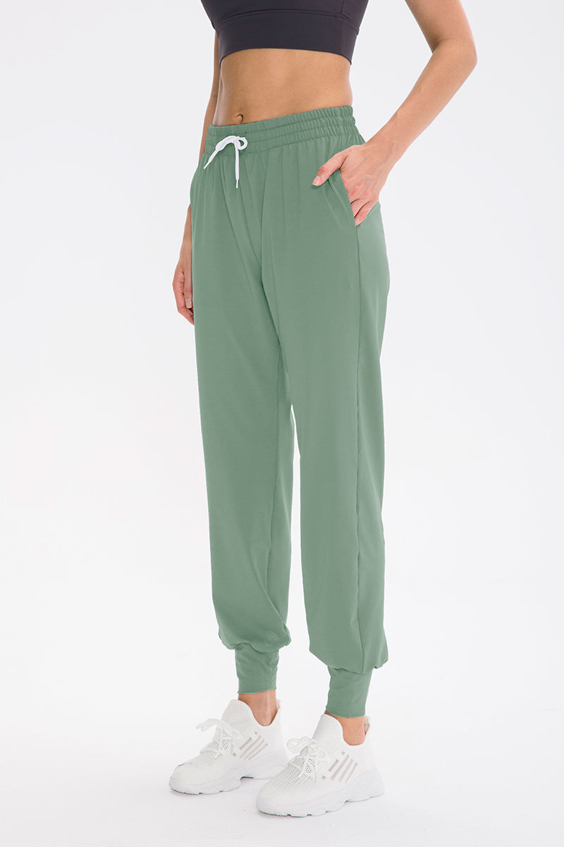 Tapered Jogger Pant with Drawstring by bornfocus