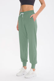 Tapered Jogger Pant with Drawstring by bornfocus