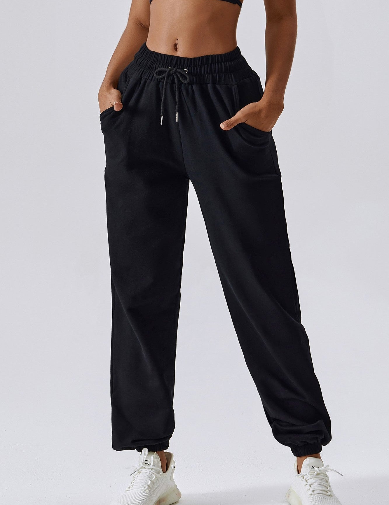 Elasticated Drawstring Joggers by bornfocus