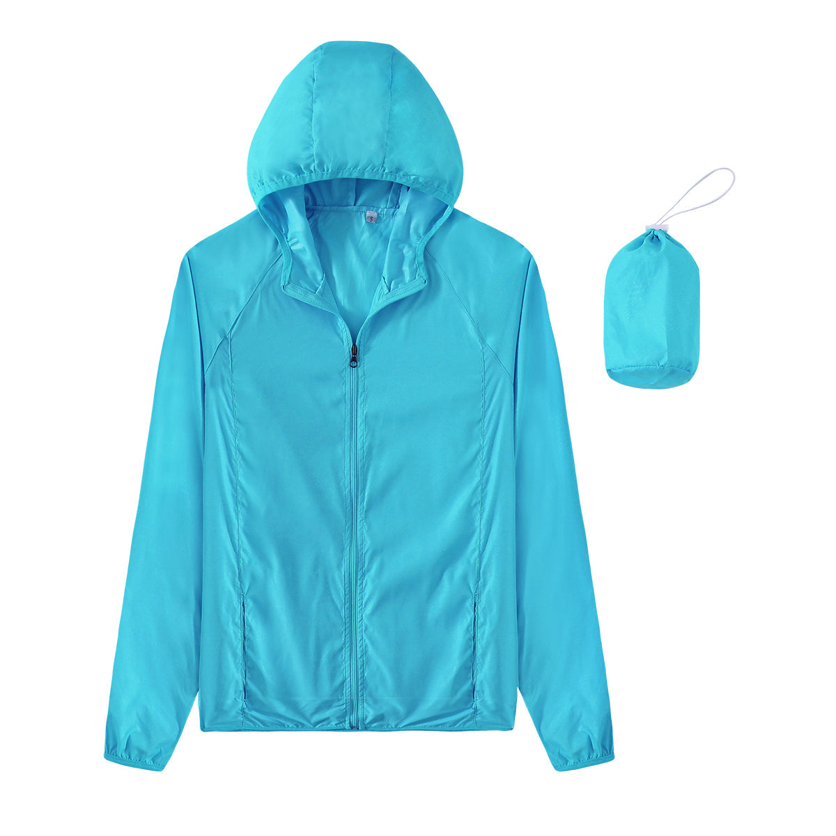 Standard Full-Zip Packable Windbreaker by bornfocus