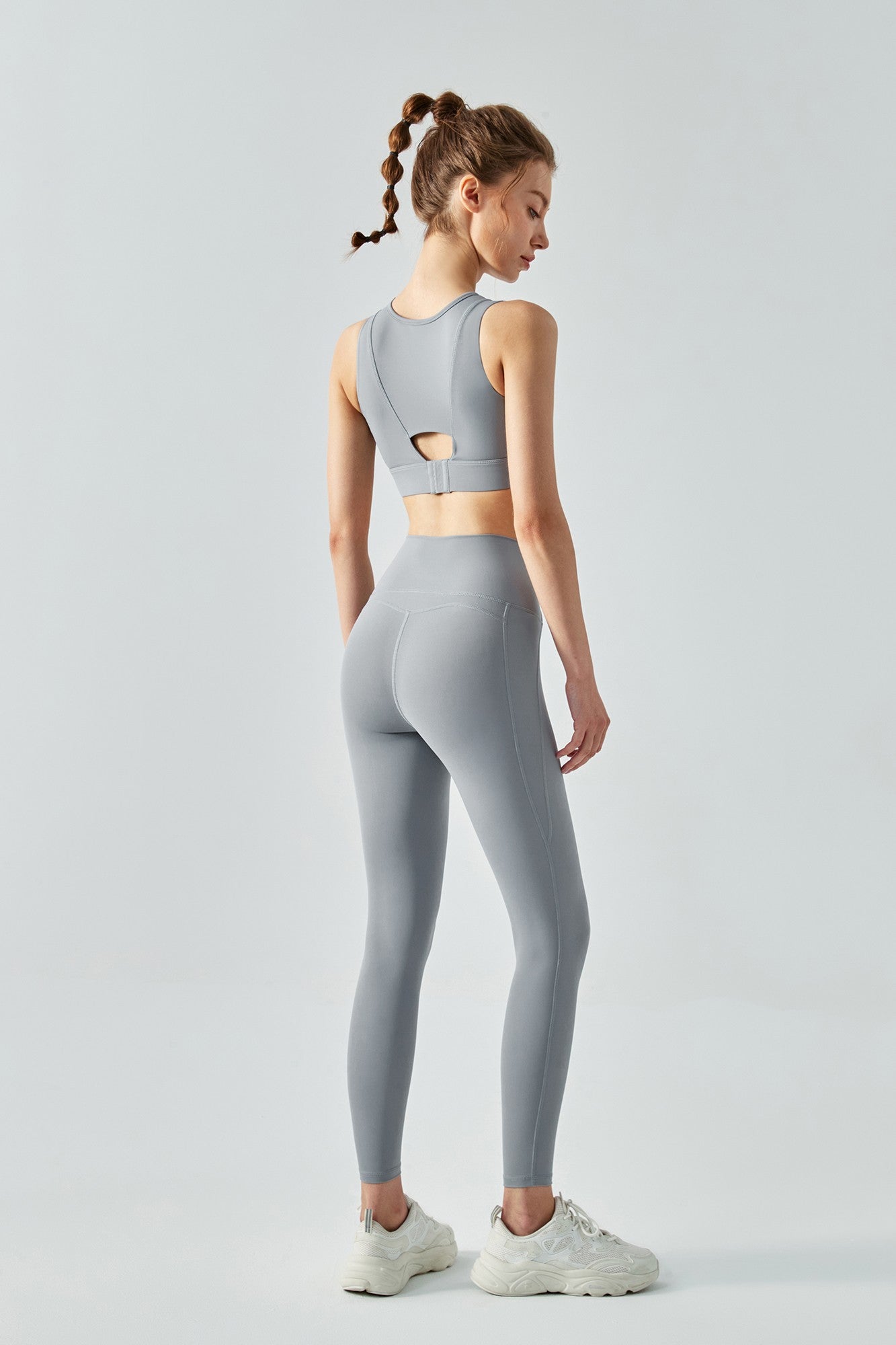 Fake Two Sports Bra & Leggings Activewear Set by bornfocus