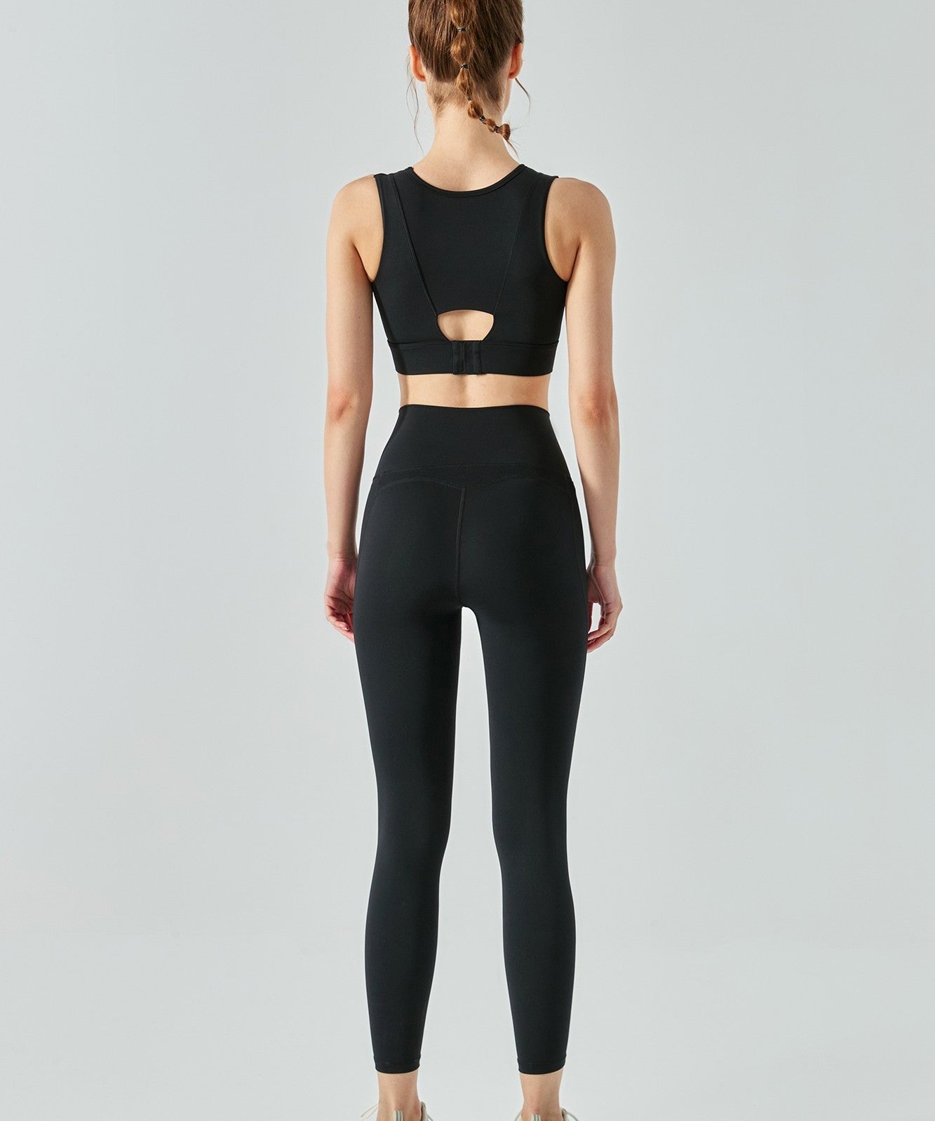 Fake Two Sports Bra & Leggings Activewear Set by bornfocus