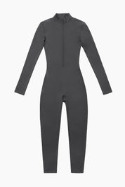 Fleece-Lined Half-Zip Active Jumpsuit by bornfocus