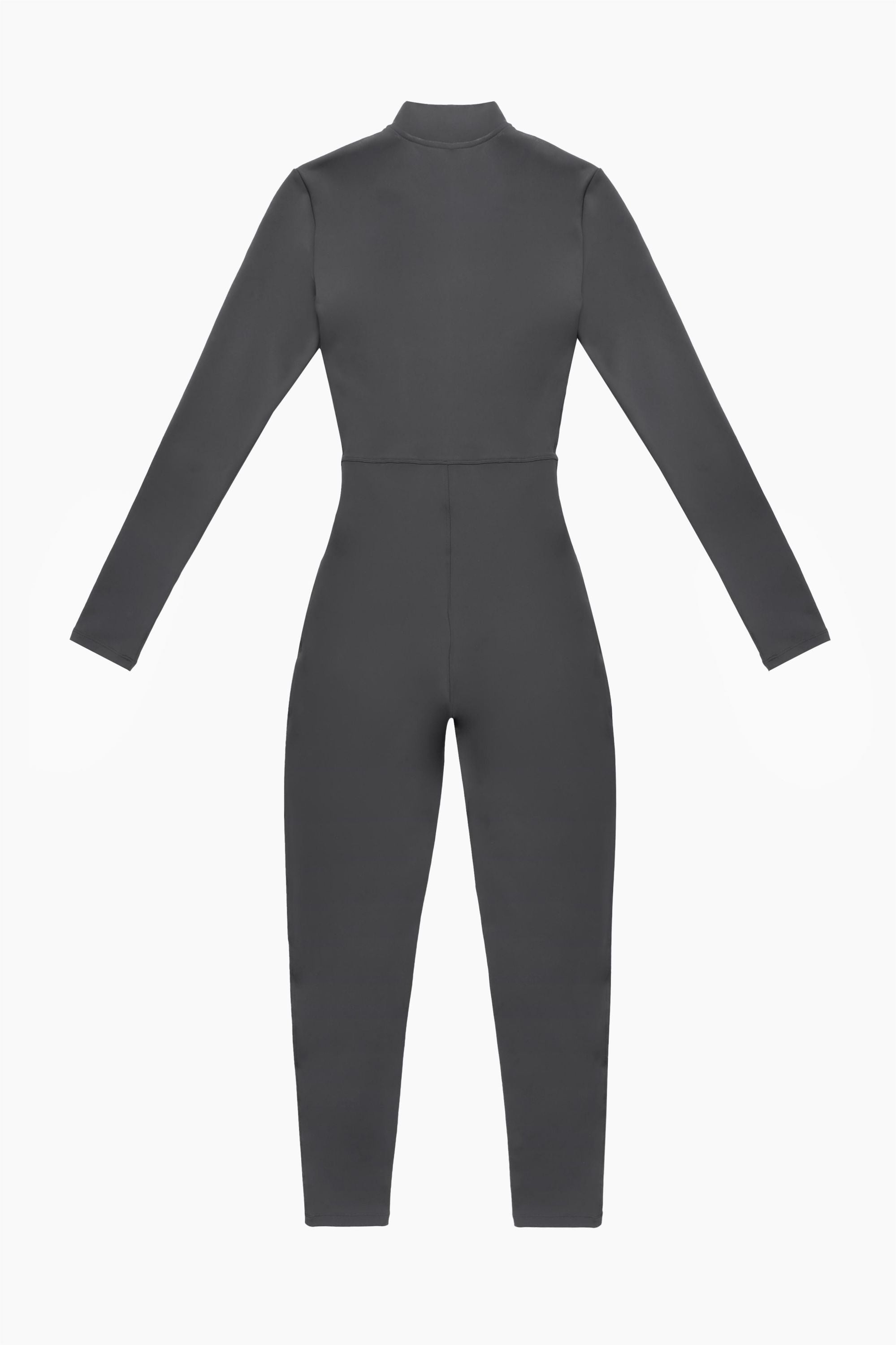 Fleece-Lined Half-Zip Active Jumpsuit by bornfocus