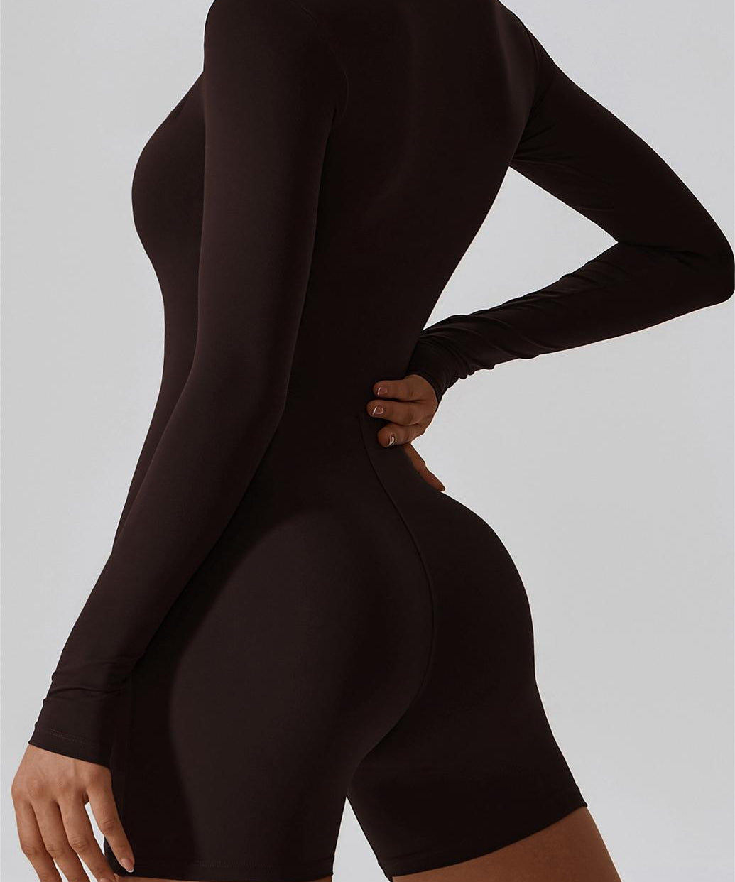 ZipFlex Long Sleeve Athleisure Romper by bornfocus