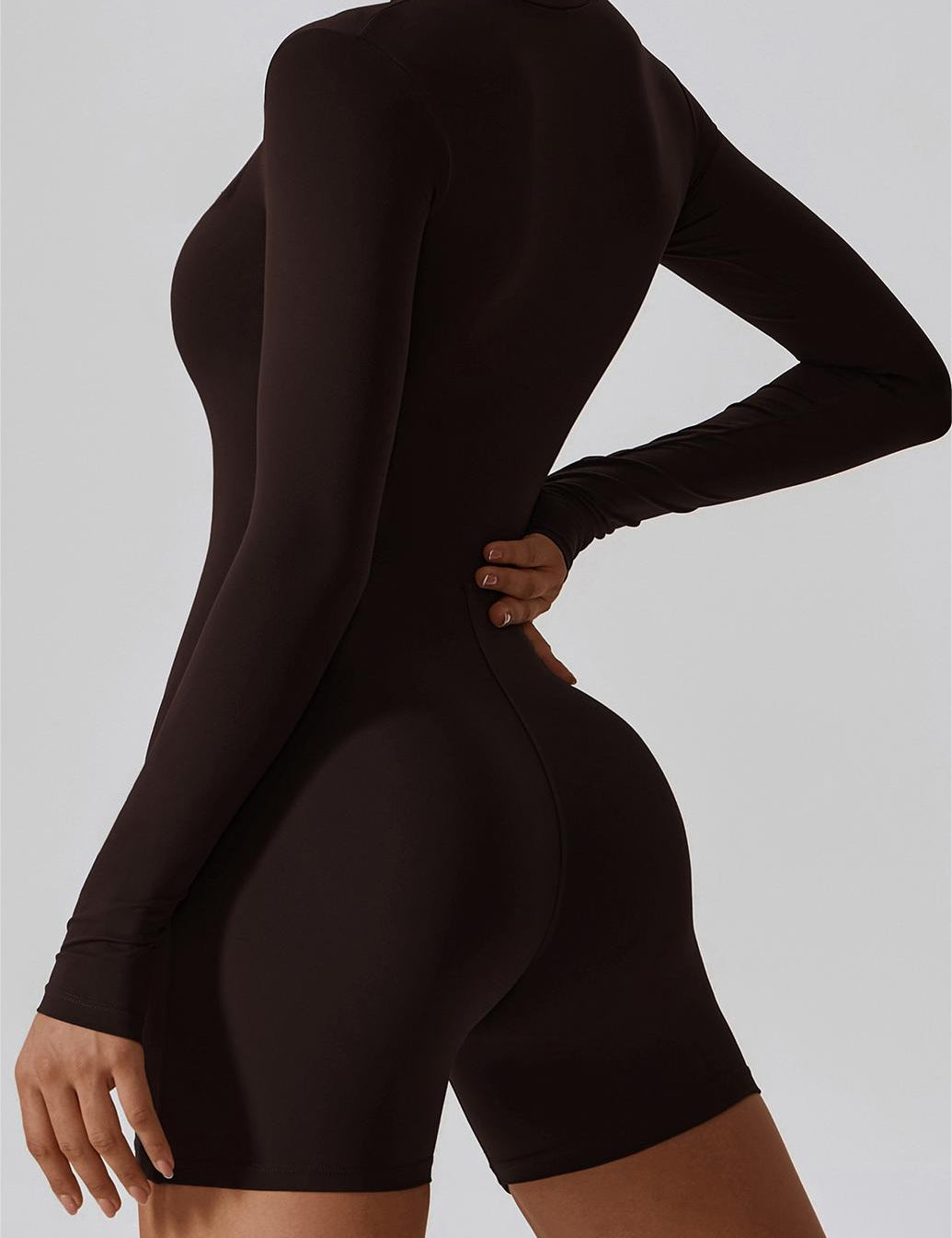 ZipFlex Long Sleeve Athleisure Romper by bornfocus