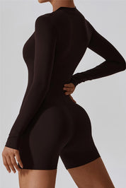 ZipFlex Long Sleeve Athleisure Romper by bornfocus