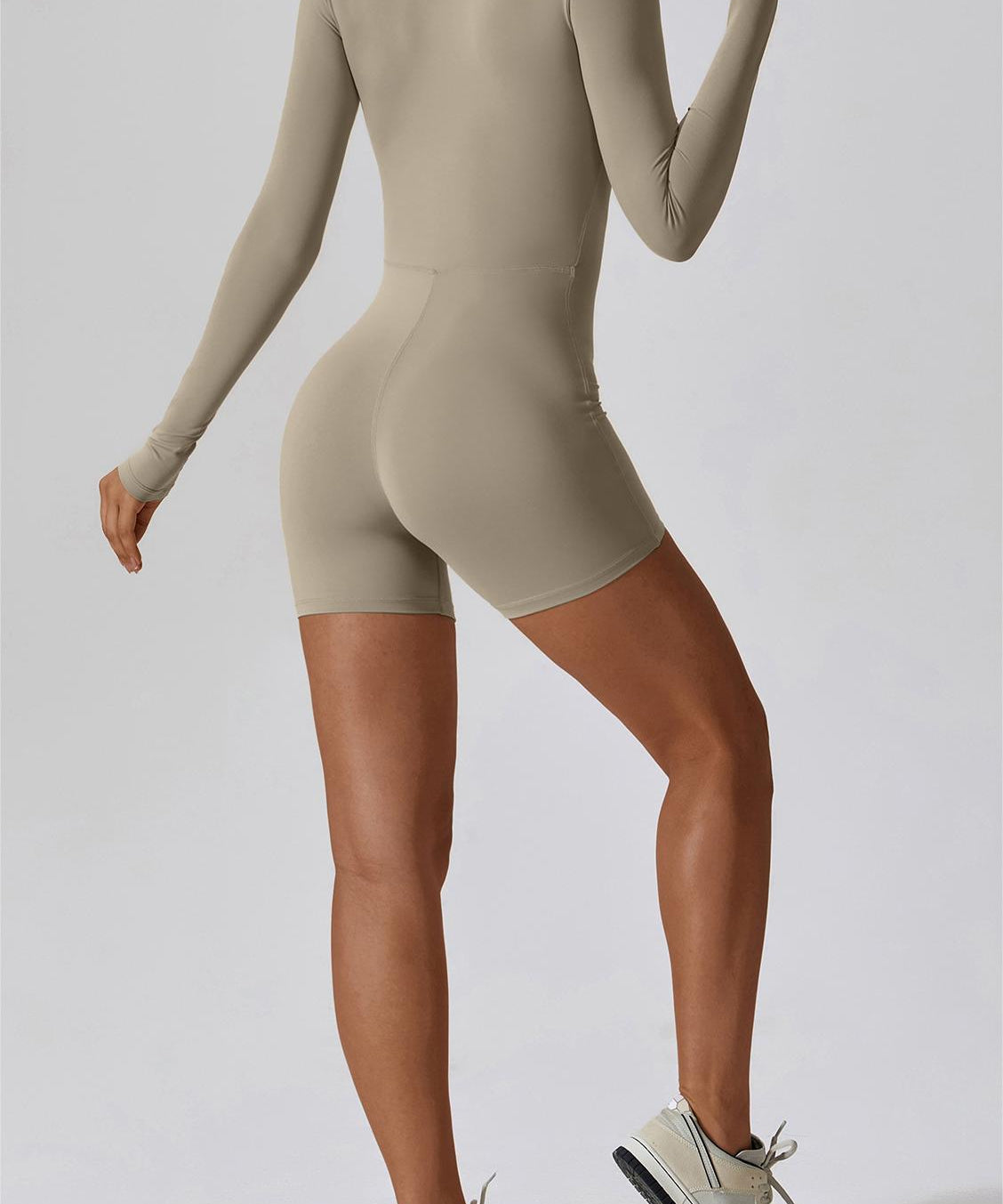 ZipFlex Long Sleeve Athleisure Romper by bornfocus