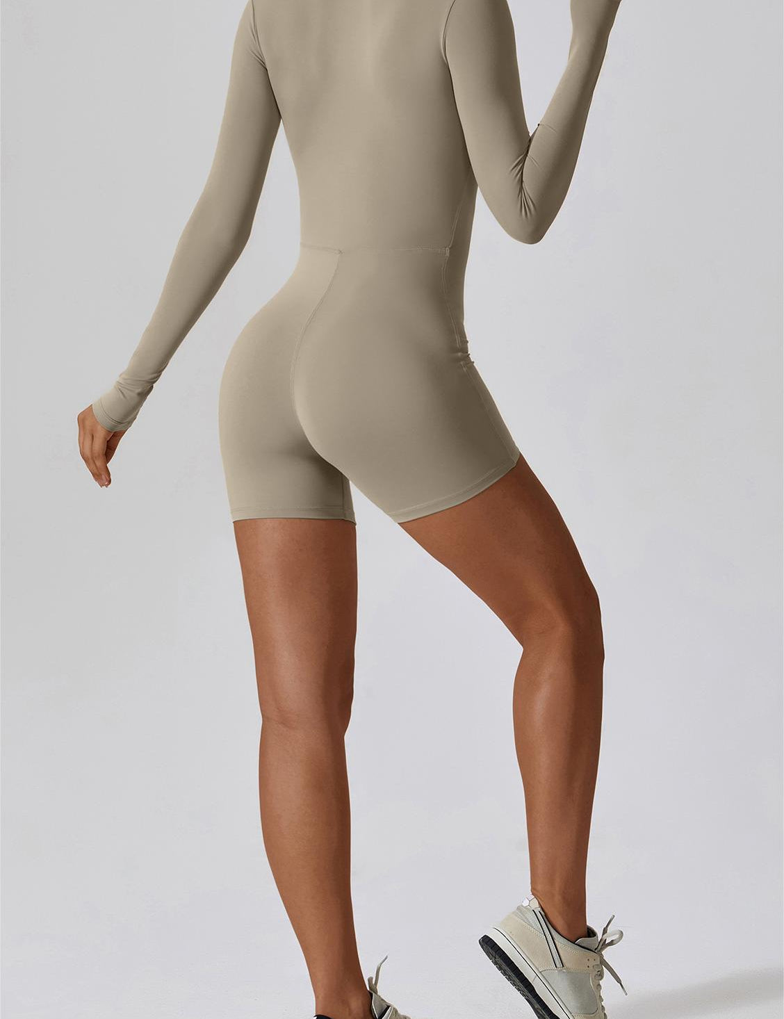 ZipFlex Long Sleeve Athleisure Romper by bornfocus