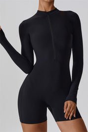 ZipFlex Long Sleeve Athleisure Romper by bornfocus