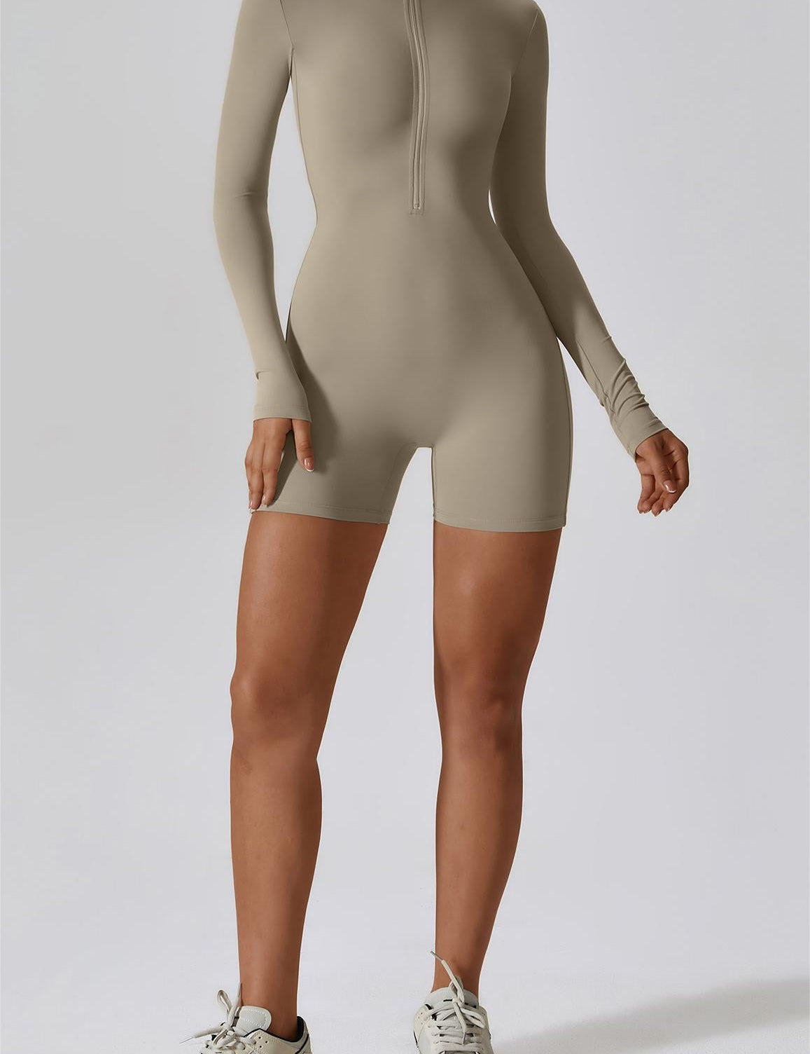 ZipFlex Long Sleeve Athleisure Romper by bornfocus