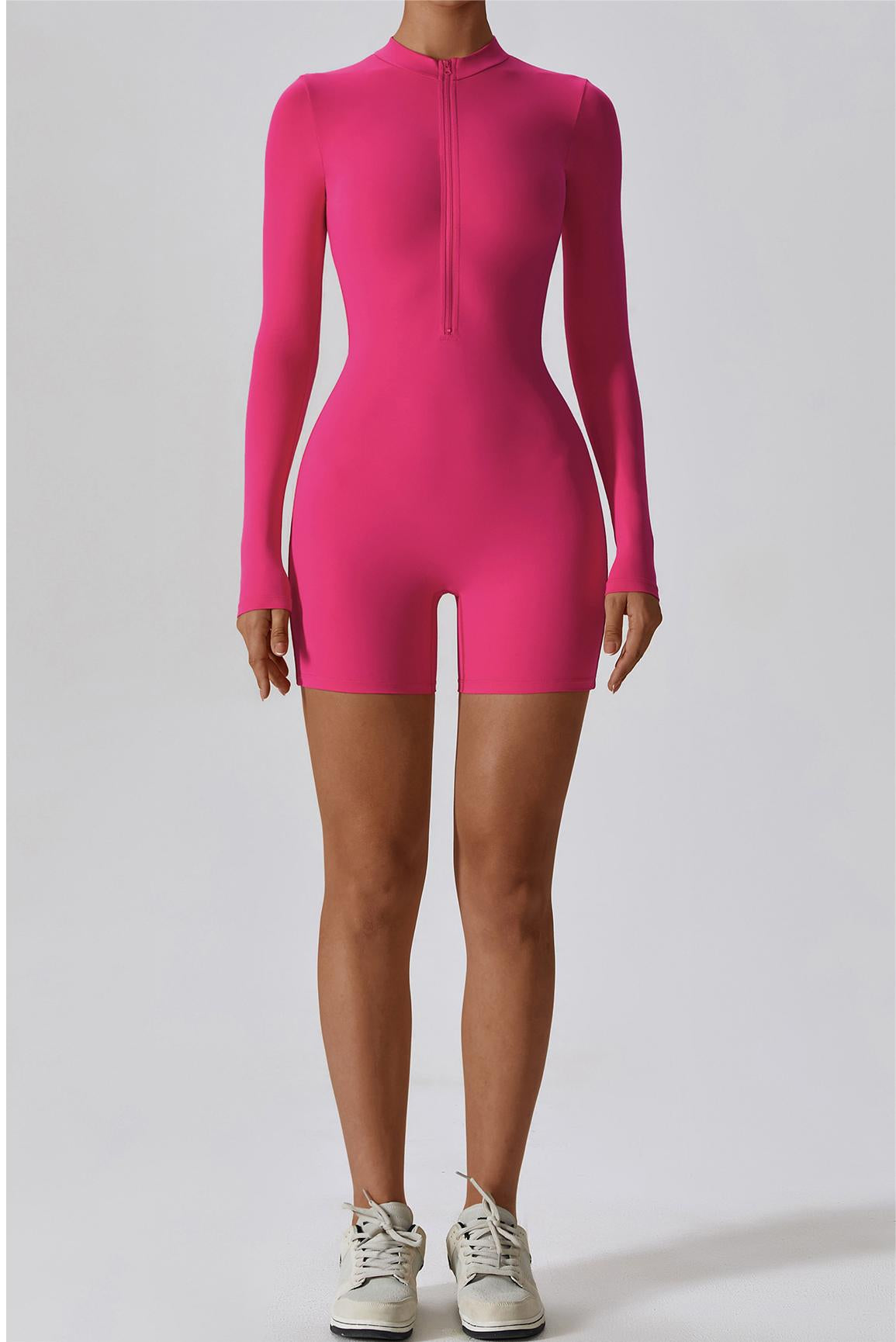 ZipFlex Long Sleeve Athleisure Romper by bornfocus