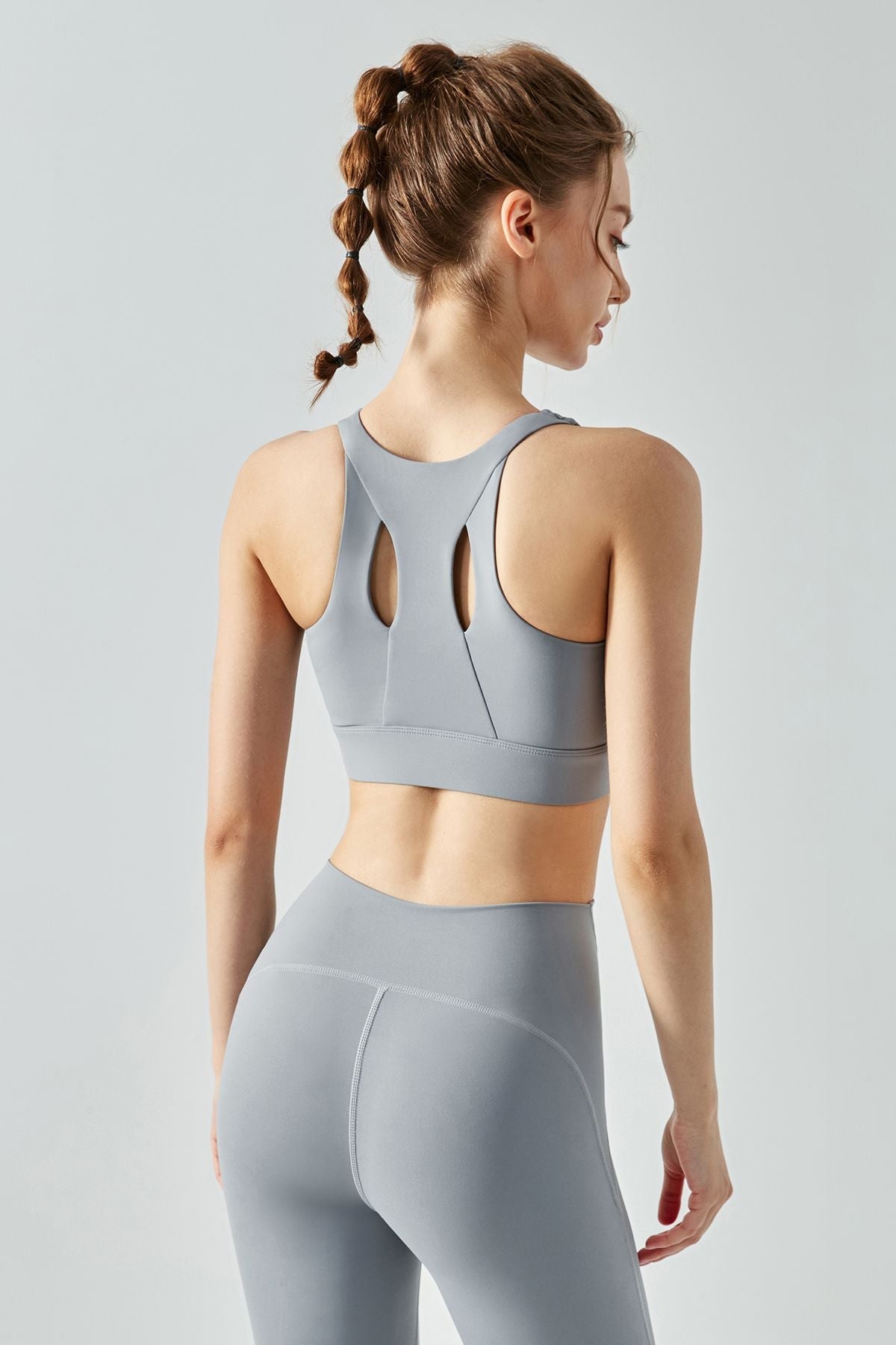 Front Closure Sports Bra & Leggings Activewear Set by bornfocus