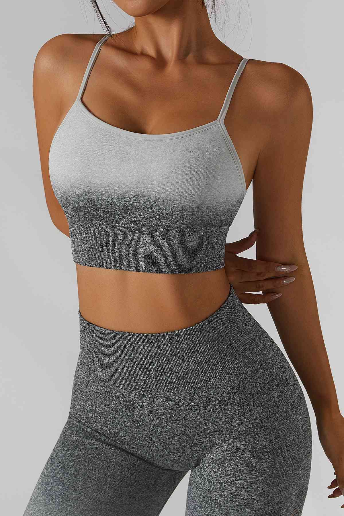 Spaghetti Straps Racerback Cami Sports Bra by bornfocus
