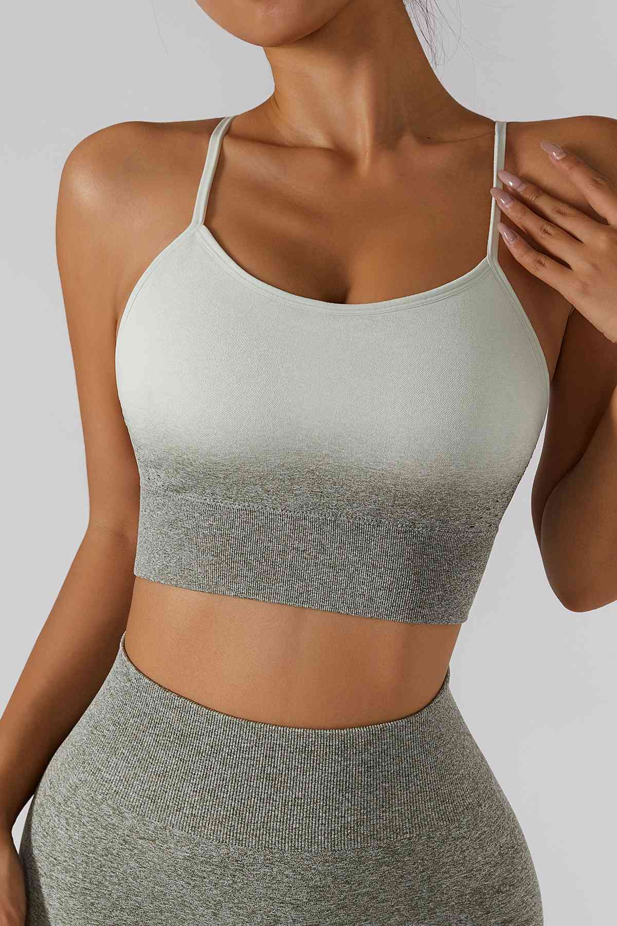 Spaghetti Straps Racerback Cami Sports Bra by bornfocus
