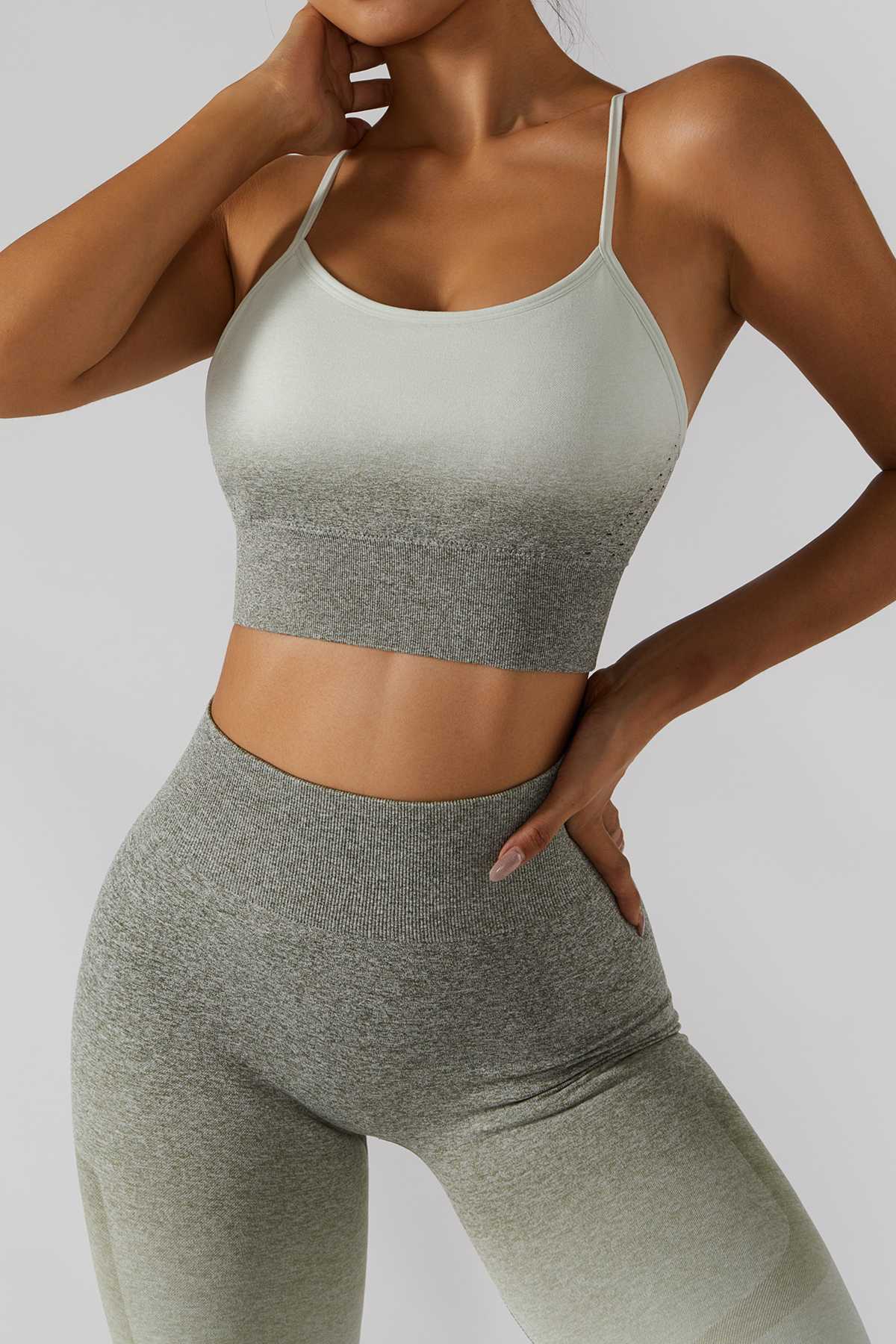 Spaghetti Straps Racerback Cami Sports Bra by bornfocus