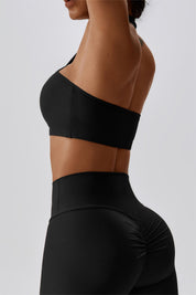 Halter Neck Backless Sports Bra by bornfocus