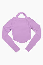 Halterneck Long Sleeve Crop Top by bornfocus