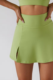 Pleated Side Split Tennis Skirt by bornfocus