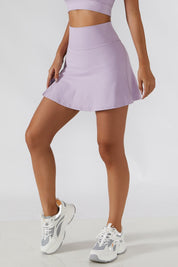 Pleated Side Split Tennis Skirt by bornfocus