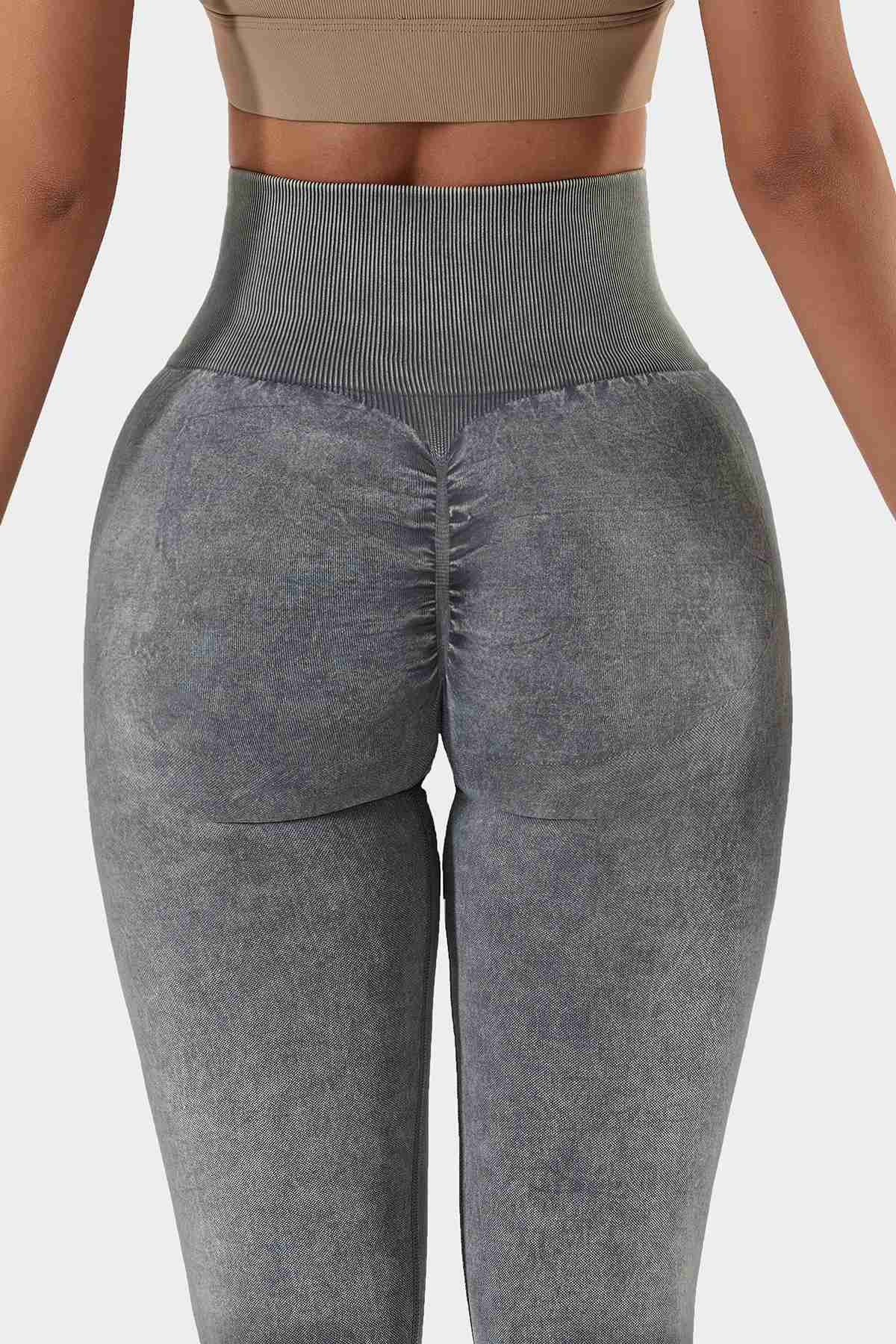 High-Rise Scrunch Butt Leggings by bornfocus