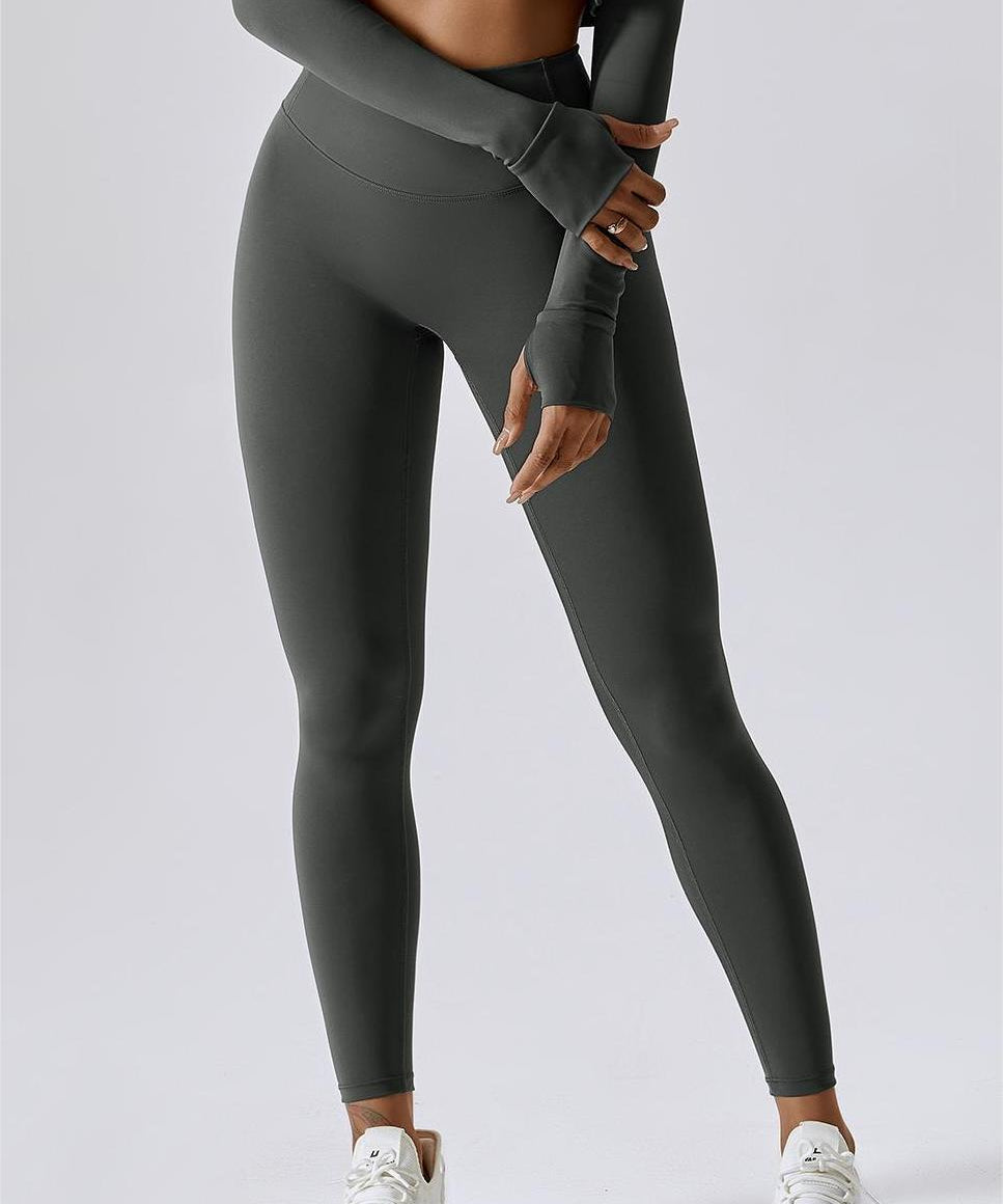 High-Waist Seam Free Leggings by bornfocus