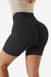 High Rise Scrunch-Butt Shorts by bornfocus