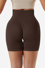 High Rise Scrunch-Butt Shorts by bornfocus