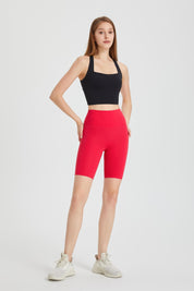No Front Seam Biker Shorts by bornfocus