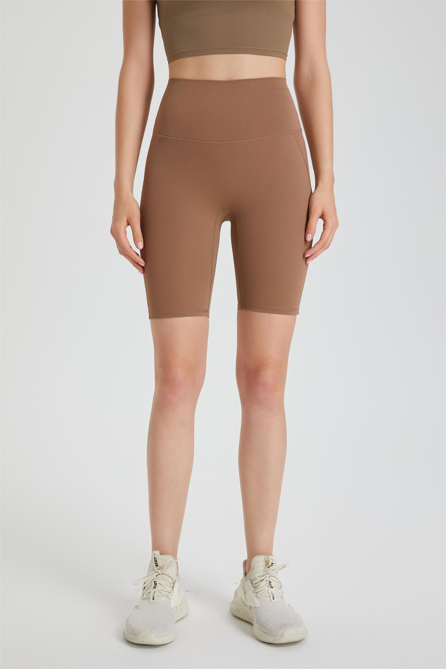 No Front Seam Biker Shorts by bornfocus
