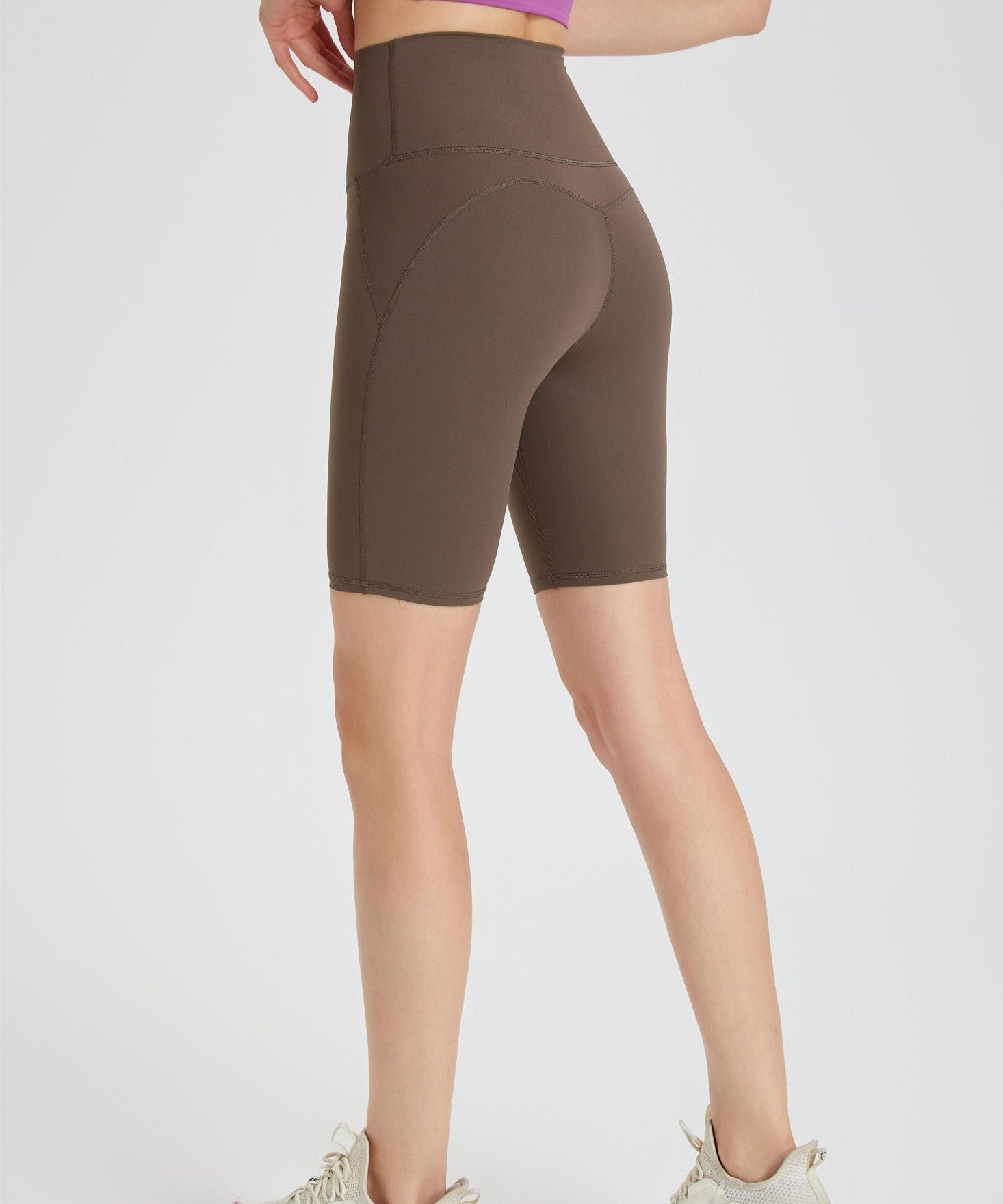 No Front Seam Biker Shorts by bornfocus