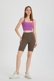 No Front Seam Biker Shorts by bornfocus