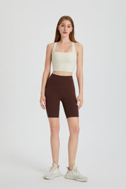 No Front Seam Biker Shorts by bornfocus