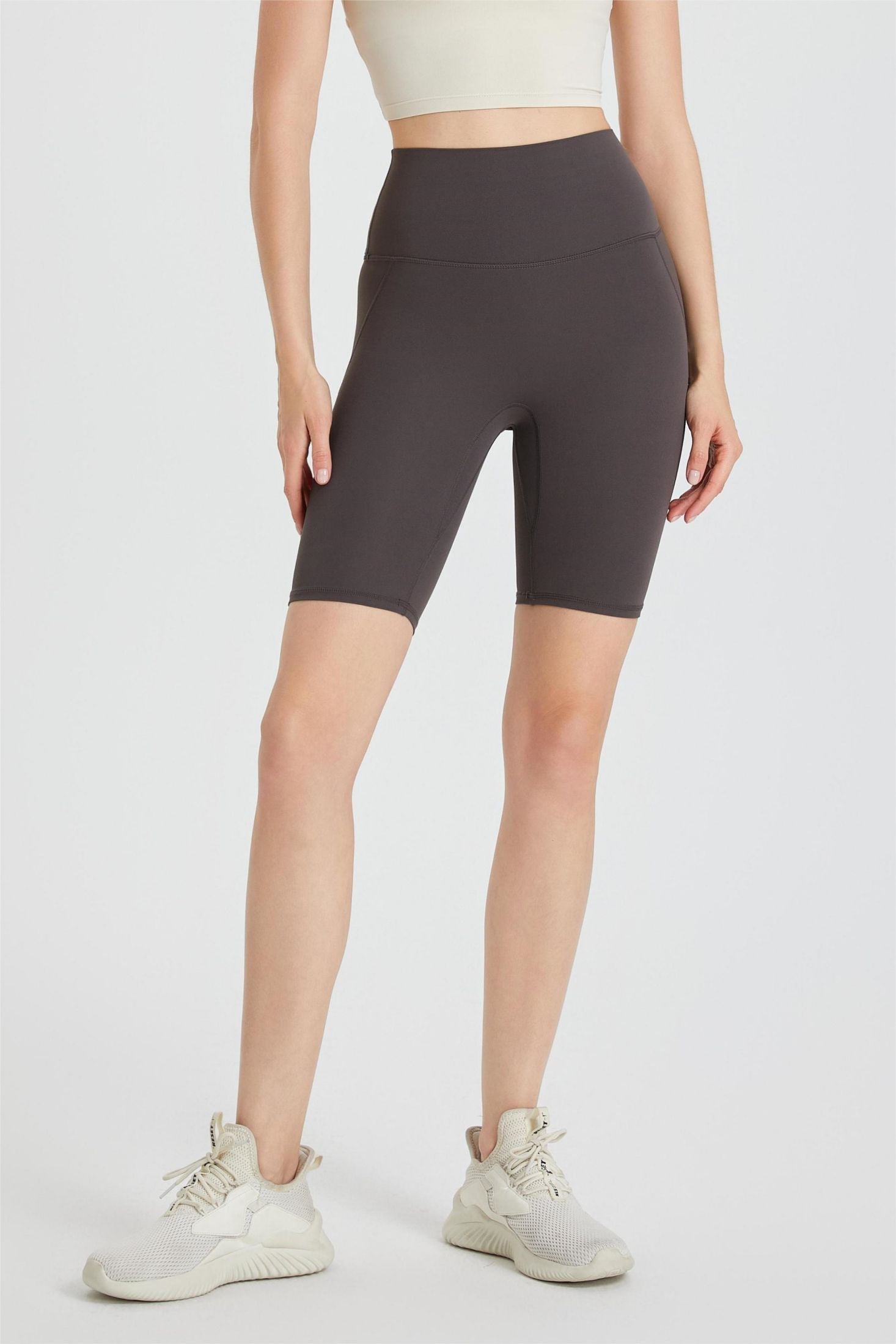 No Front Seam Biker Shorts by bornfocus