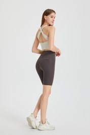 No Front Seam Biker Shorts by bornfocus