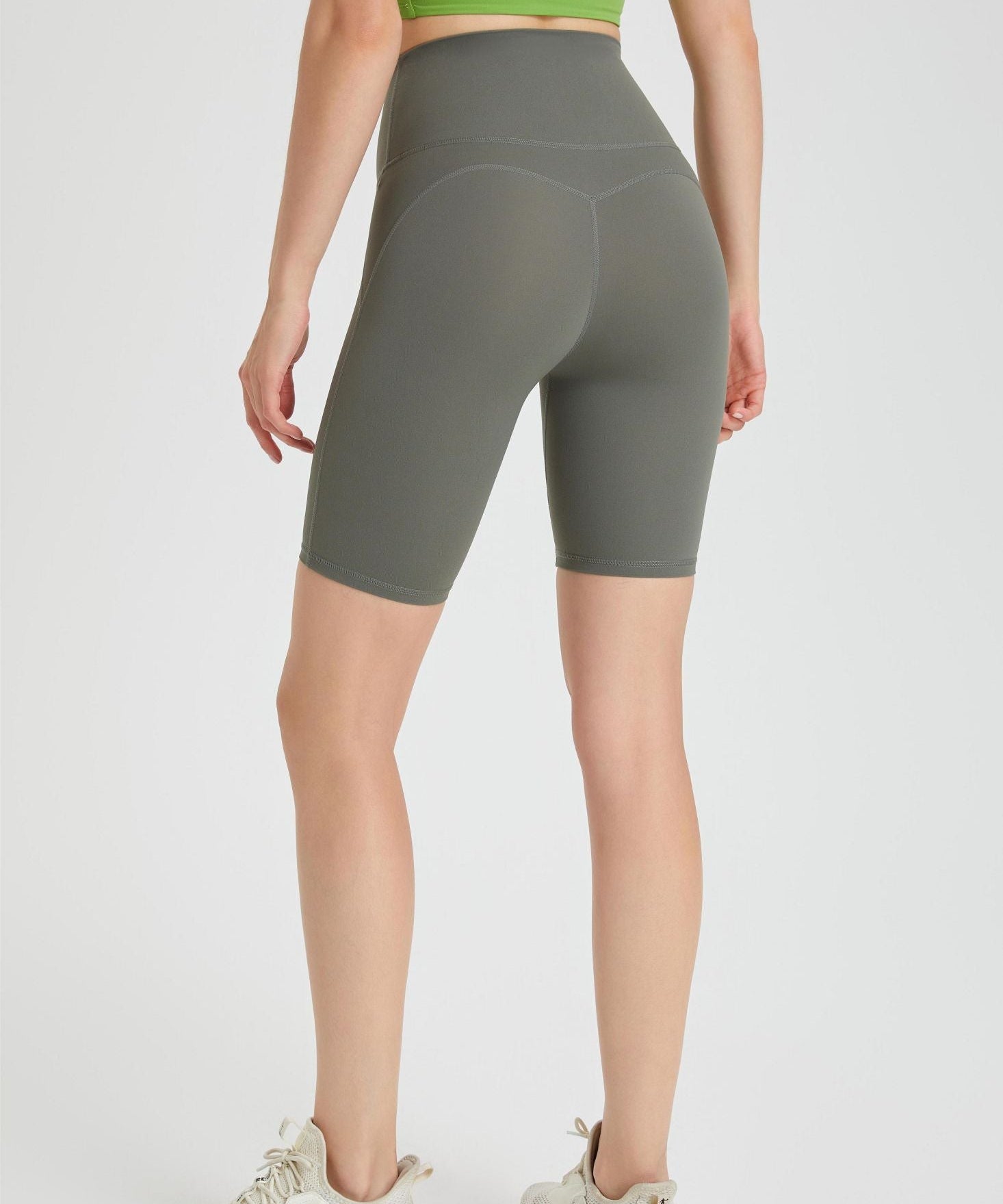 No Front Seam Biker Shorts by bornfocus