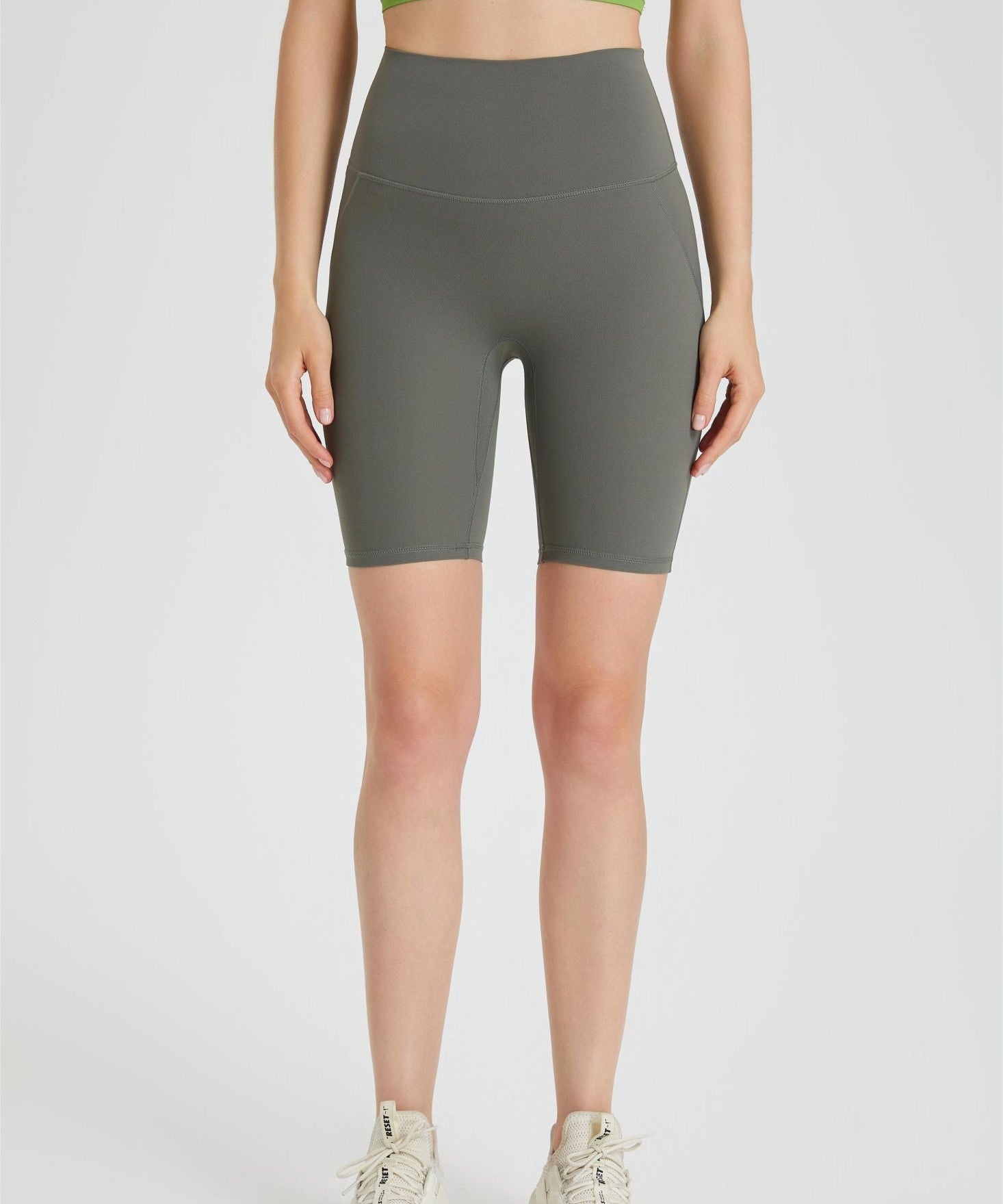 No Front Seam Biker Shorts by bornfocus