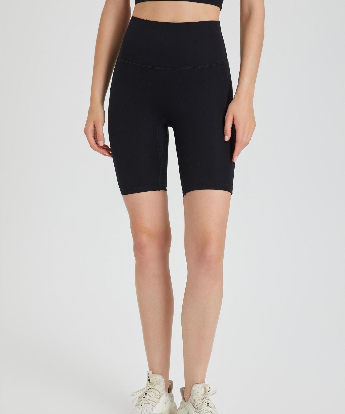 No Front Seam Biker Shorts by bornfocus
