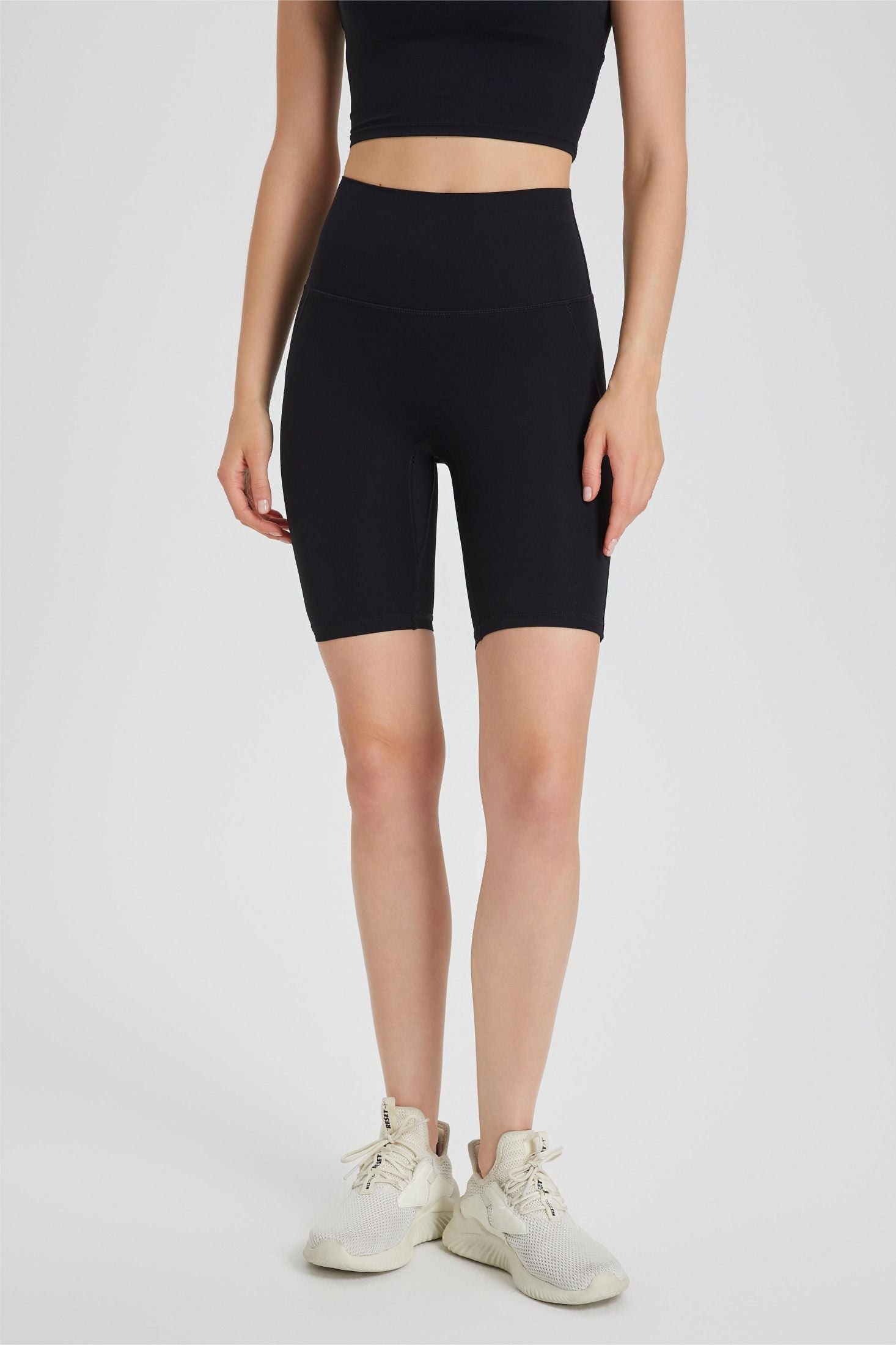 No Front Seam Biker Shorts by bornfocus