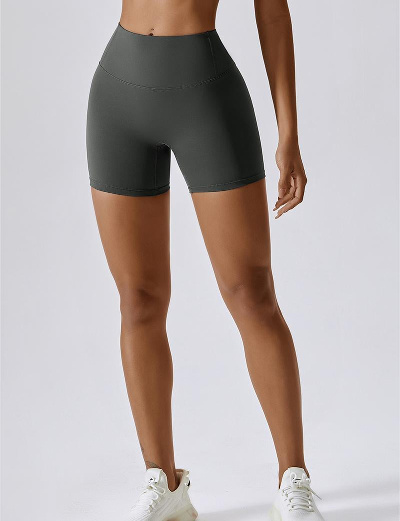 High Waist Seam Free Shorts by bornfocus