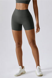 High Waist Seam Free Shorts by bornfocus