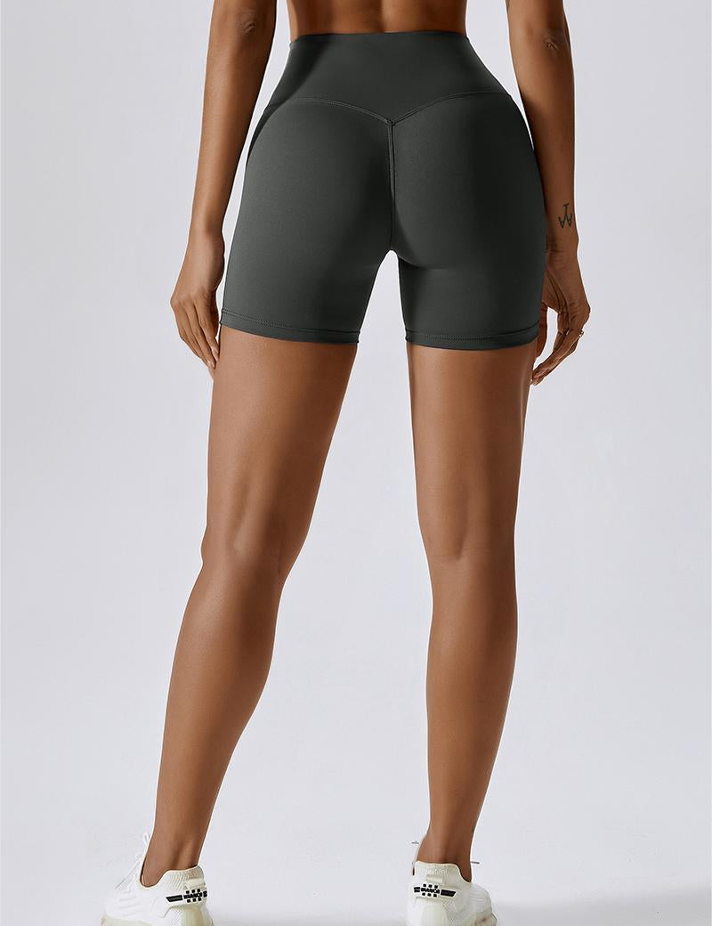 High Waist Seam Free Shorts by bornfocus