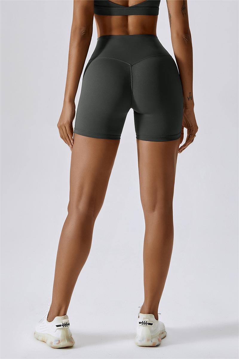 High Waist Seam Free Shorts by bornfocus